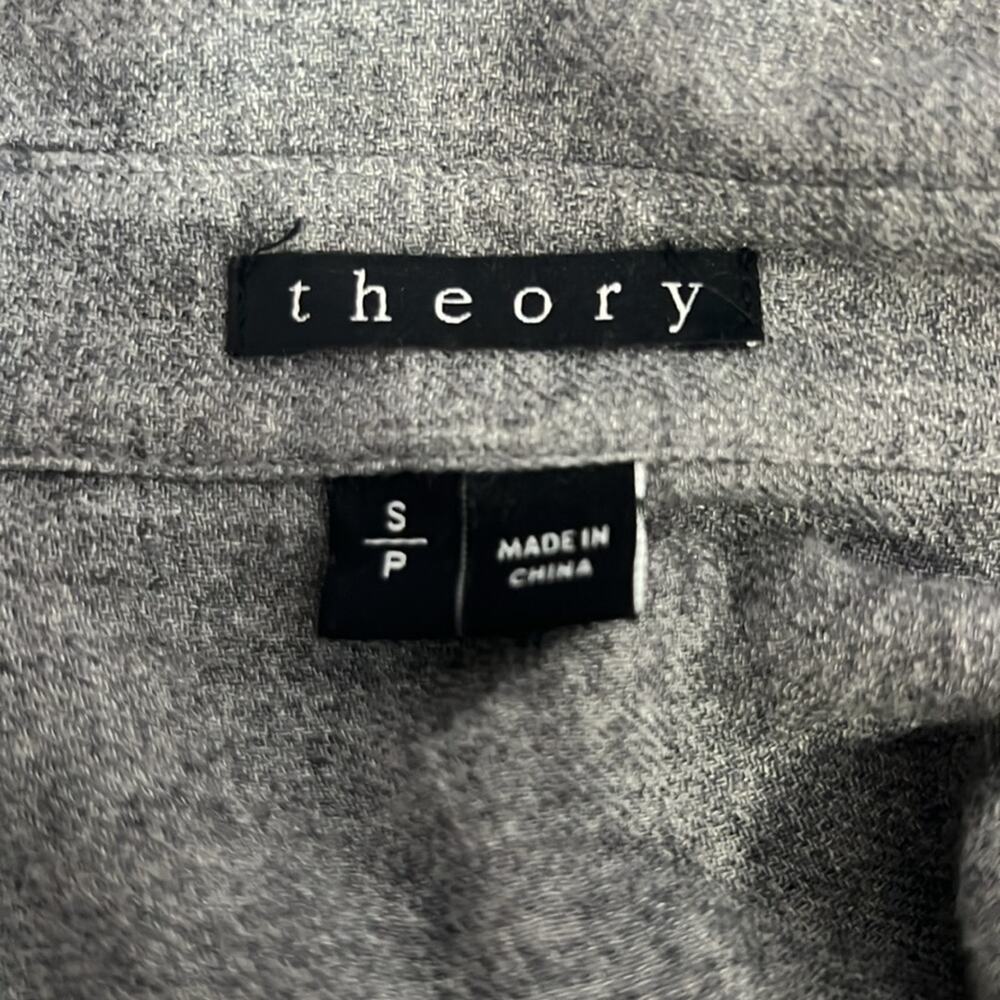 Theory Simara Knit Button-Front Blouse Size Small - image 6